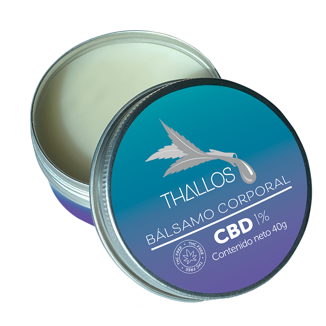Bálsamo Corporal Thallos CBD 1% Lata x 40 gr  