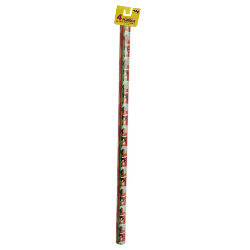 Papel Regalo Navidad En Rollo Paquete x 4 und