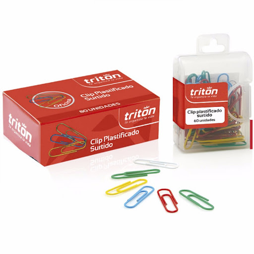 Clip Triton Plastificado Surtido Caja x 60 und