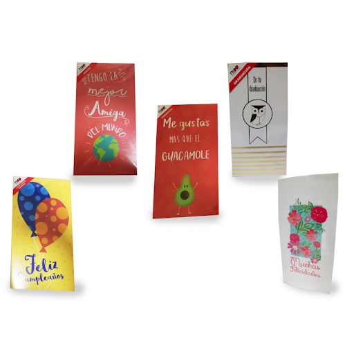 Tarjeta De Regalo Para Toda Ocasión Pequeña Estampada Motivos Surtidos x 1 und