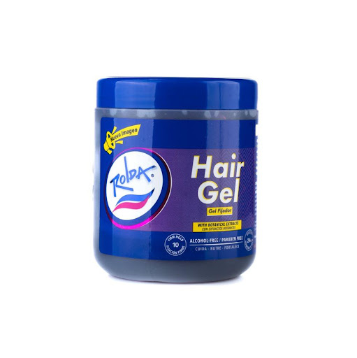 Gel Fijador Morado extra fuerte - Rolda - sin alcohol - 500g  Rolda Frasco x 1 Gel fijador sin alcohol con sábila y D’Pantenol que nutre y fortalece el cabello. Ofrece fijación extrema con efecto memoria, reactivándose con agua sin reaplicar. Resistente al clima, con efecto húme