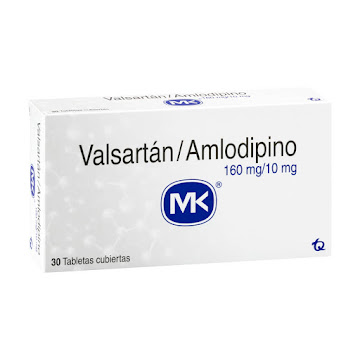 **VALSARTÁN AMLODIPIDINO MK 160MG/10MG TAB CAJA X30TAB.                 
