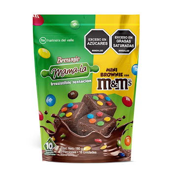 Mini Brownie Mama-ia Paquete x 180 gr  