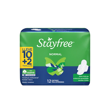 Toalla Higiénica Stayfree Normal Con Alas x 12 und  