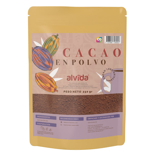 Cacao Alvida En Polvo Artesanal X 250 Gr Alvida Bolsa x 1 Cacao Alvida en polvo artesanal X 250 Gr