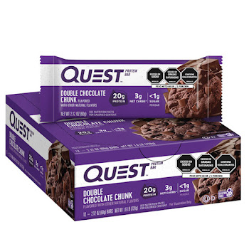 Barra De Proteina Quest Double Chocolate Chuck Caja x 60 g  