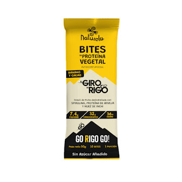 Bites De Proteina Naturela Vegetal El Giro De Rigo X 50 gr   