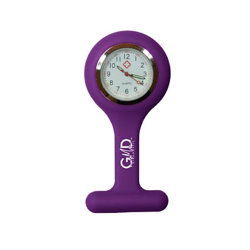 RELOJ PURPURA GMD IMPORMEDICAL  x 1 Es un accesorio diseñado para profesionales de la salud, especialmente enfermeros y médicos. Su diseño colgante permite una lectura rápida y cómoda del tiempo, ideal para entornos clínicos. Cuenta con