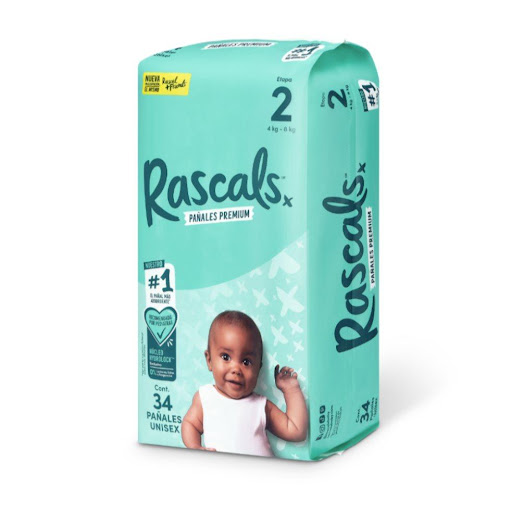 Pañales Rascals Baby Talla-2 Bebe de 4 a 8 Kg X 34 Unds Rascals Baby Paquete x 34 Pañales Rascals, el pañal con el mejor desempeño! Los padres no somos sabios, serenos y no lo tenemos todo resuelto, pero si sabemos que la vida es lo suficientemente complicada para tener que lidiar 