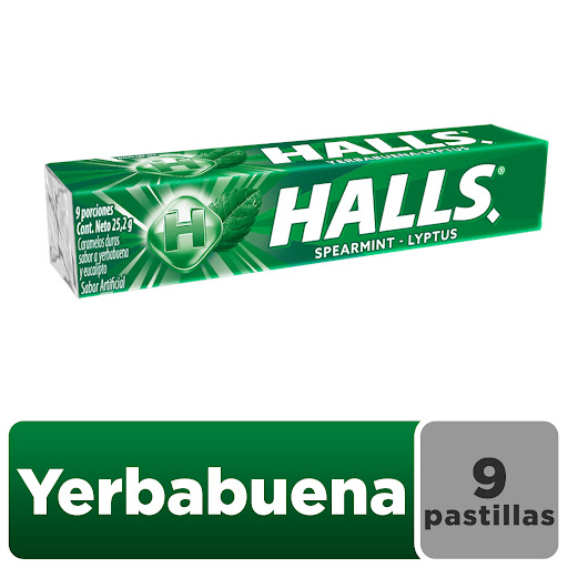 Menta Halls 9s Yerbabuena x 2 gr