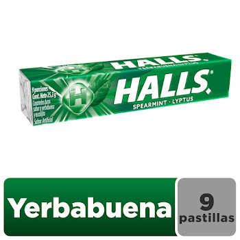 Menta Halls 9s Yerbabuena x 2 gr  