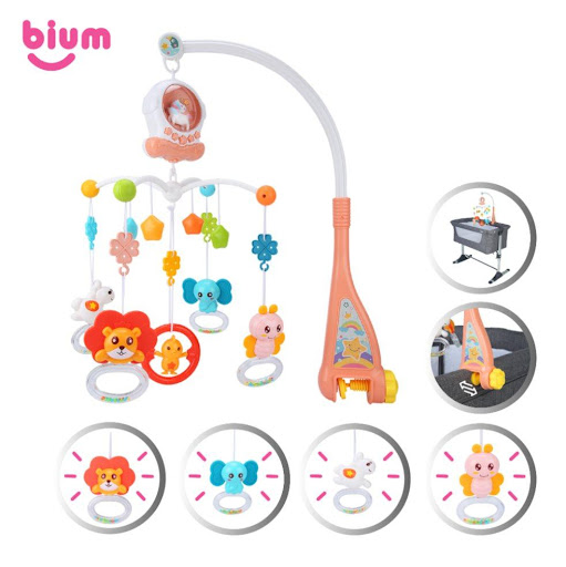 Sleepy Time Movil Bium - Juguetes Colgantes de Cuna Para Bebe BIUM Caja x 1 Esta espectacular Movil que te ayudará a estimular a tu pequeño desde recién nacido; BIUM te acompañara en la increíble aventura de ser mamá; especial para la estimulación sensorial, ideal para el ent