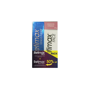 Tónico Facial Duo Pack Retimax Face x 60 gr + Retimax 50%  