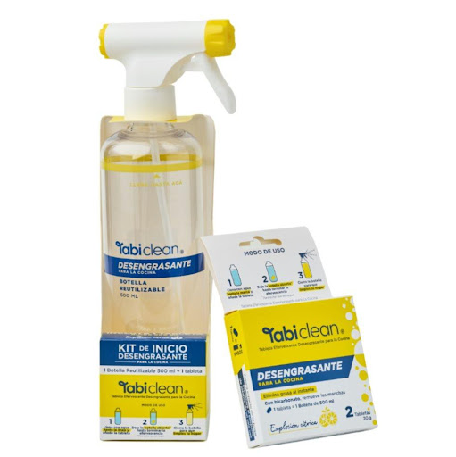 Combo Desengrasante 1.5 Litros TABI CLEAN COLOMBIA botella reutilizable + 3 tabletas x 1 undefined