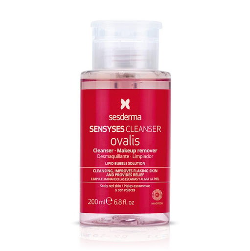Limpiador Sesderma Sensyses Ovalis 200Ml Sesderma Envase plástico con valvula x 1 La nueva generación de agua liposomal dermatológica formulada específicamente para la higiene diaria de pieles con dermatitis seborreica, que limpia y desmaquilla, reduce el enrojecimiento, la sequeda