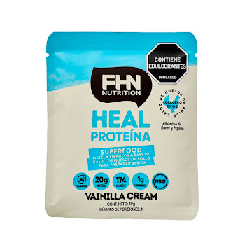 Proteína En Polvo Heal Protein FHN Sabor Vainilla Cream Sachet x 24 gr  
