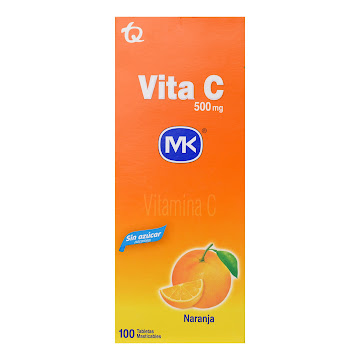 Vita C Ácido Ascorbico 500 mg MK Caja x 100 Tabletas  