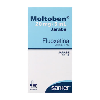 Moltoben Fluoxetina 20mg/5ml Bussie Jarabe Frasco x 70 ml  