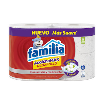 Papel Higiénico Familia Acolchamax Megarollo Paquete x 4 Rollos  