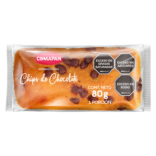 Mini Magdalena Comapan   Chips de Chocolate x 80 gr