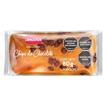 Mini Magdalena Comapan   Chips de Chocolate x 80 gr  