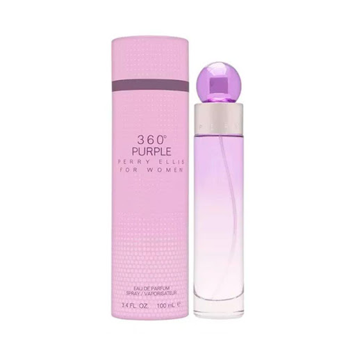 PERRY ELLIS 360 PURPLE FOR WOMAN EDP 100ML PERRY ELLIS 100 ml x 1 Perry Ellis 360° Purple es una fragancia encantadora y sofisticada que captura la esencia de la feminidad moderna. Ofrece una mezcla intrigante de notas frutales, florales y amaderadas que se combinan