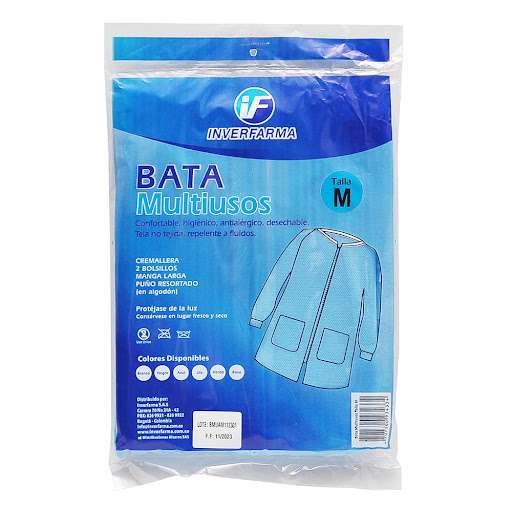 Bata Multiusos Inverfarma Talla M Diferentes Colores Paquete x 1 und
