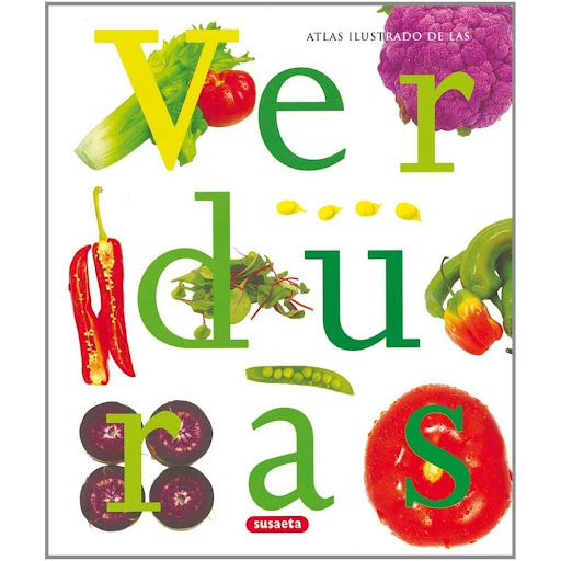 Atlas Ilustrado Verduras Susaeta Ediciones Libro x 1.0 ATLAS ILUSTRADO VERDURAS -D-   Adntrese con nosotros en el refrescante universo de las verd uras y hortalizas. Abra las puertas de su casa a nuevos prod uctos como la yuca, la okra o las setas shiitak