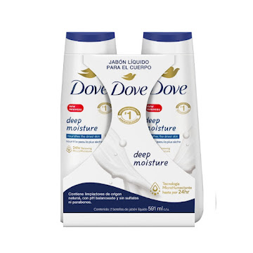 Jabon Dove Deep Mostiure Liquido Frasco 2 und x 591 ml   