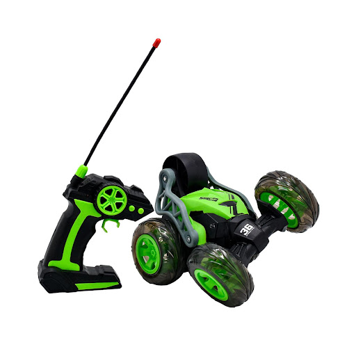 Carro a Control Remoto Brave Stunt Verde Toy Logic Toy Logic Caja x 1 ĦRealiza acrobacias increíbles con el Carro a Control Remoto Brave Stunt Verde de Toy Logic! Este carro a control remoto es perfecto para los pequeños aventureros que aman la acción y las acrobacias. 