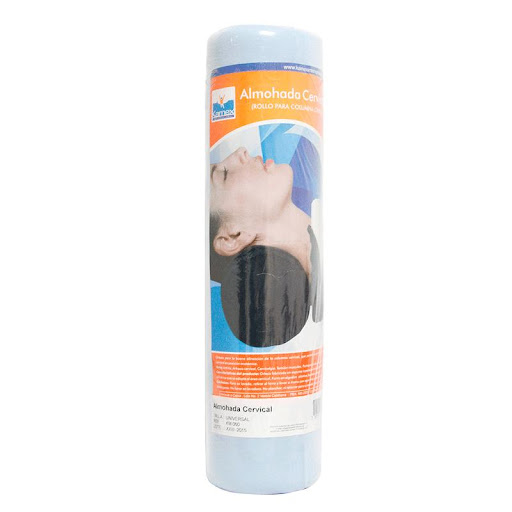 ALMOHADA CERVICAL ROLLO KAMEX KAMEX  x 1 Esta almohada está diseñada para soporte y alivio cervical, ideal para personas con tensión muscular, artritis, artrosis cervical o recuperación postoperatoria. Su forma cilíndrica se adapta a la curv