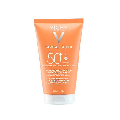 Leche Protectora Vichy Capital Soleil Hidratante Invisible Spf 50 Botella x 150 ml