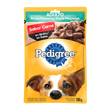 Comida Para Mascotas Pedigree Pouch Adulto Raza Pequena Carne x 100 gr  