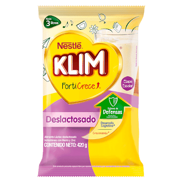 Leche En Polvo Klim Deslactosada Forticrece x 420 gr undefined