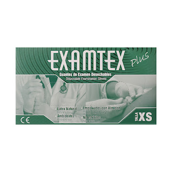 Guante De Latex Examtex Para Examen Talla XS x 100 und  
