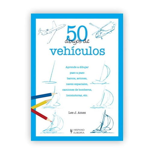 50 Dibujos De Vehiculos Hispano Europea Libro x 1.0 50 dibujos de vehículos   Aprende a dibujar fácilmente, gracias a un método paso a paso muy sencillo, barcos, navíos, camiones, trenes, aviones y naves espaciales  Muy ligeramente y con cuidado, repro