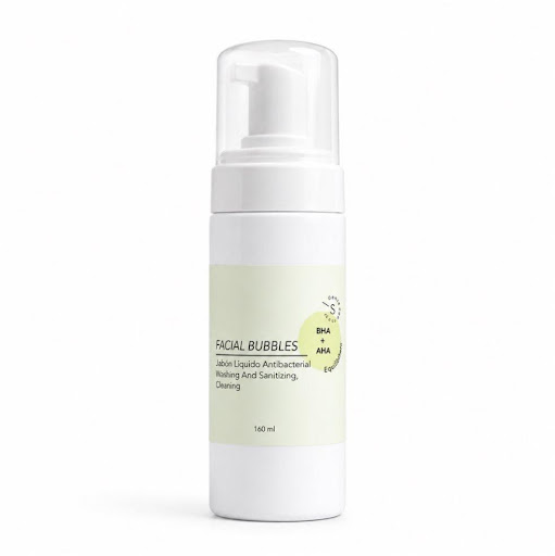 Facial Bubbles AHA + BHA Jabón Facial Equilibrante | Vegano | Biotecnología Coreana | 160 ml Sole paris jabon bubbles x 1 