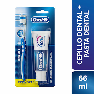 //Crema Oral-B 100% x 66Ml + Cepillo  