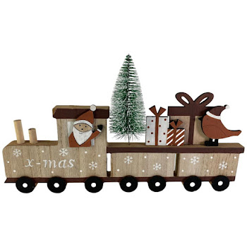 Camión Para Adorno de Mesa Navideño 34 x 2.2 x 20 cm   