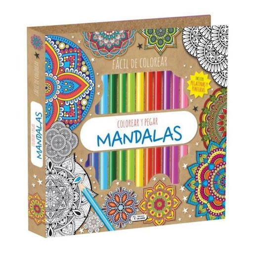 Colorear Y Pegar Mandalas Verde. Pegatinas + Lápices Ediciones Saldana Libro x 1.0 Colorear y Pegar Mandalas Verde / Pegatinas + Lapices  Un estuche lleno de dibujos fáciles para dibujar. Dentro encontrarás un montón de pinturas y pegatinas.   Ficha técnica de COLOREAR Y PEGAR MANDA