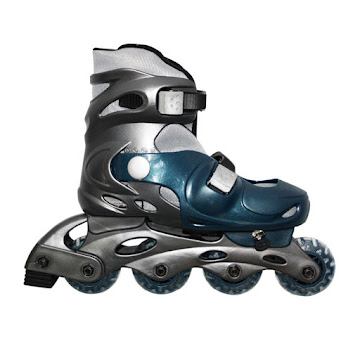 Solo Online Patines Qmax    Ajustablesl Azul Con Gris  X 1 Unidad 