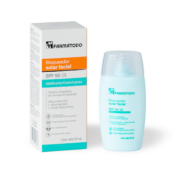 Bloqueador Solar Facial   Farmatodo Sin Color Matificante x 50 ml  