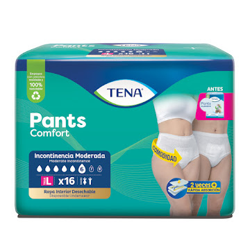Ropa Interior Absorbente Tena Pants Comfort L x 16 und  
