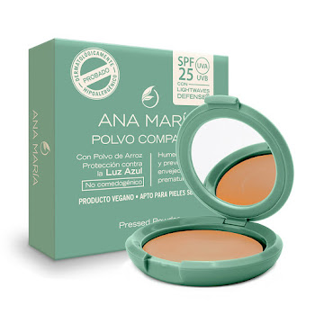 Polvo Compacto Ana María Spf 25 Sándalo x 15 gr  