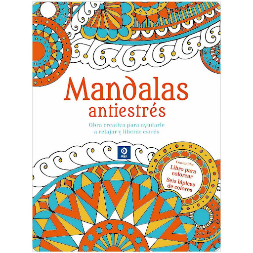 Mándalas Antiestrés. Estuche Metálico Edimat Libro x 1.0 MANDALAS ANTIESTRES -ESTUCHE METALICO/COLORES-   Reserve tiempo para usted y adéntrese en los dominios de Mandalas. Deje que su subconsciente tome el control y le lleve a un relajante viaje por su mun
