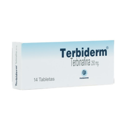 Terbiderm Terbinafina 250 mg Pharmaderm Caja x 14 Tabletas