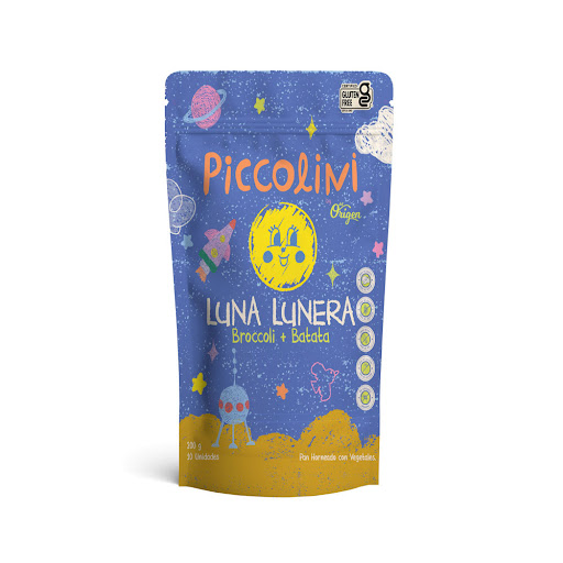 Pan Horneado Luna Lunera Piccolini para Niños Palitos de Verduras x 200 gr