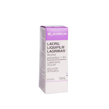 Lacril Liquifilm Lágrimas Alcohol Polivinilico 1.4% Abbie Frasco x 15 ml  