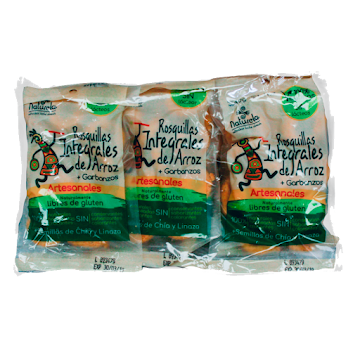 Rosquitas Veganas de Arroz + Garbanzo + Chía + Linaza x 40 gr  