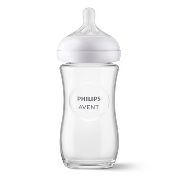Tetero Philips Avent Natural 3.0 Vidrio 8oz 1m+ x 1 und  